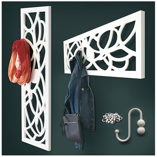 harvestcomfort Garderobenpaneel - Wanddeko [112cm*35cm] Zusätzlicher Platz...