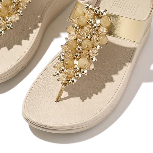 Image of FitFlop Fino Bauble-Bead Toe-Post Sandals