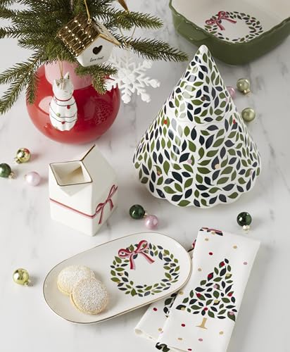 Image of kate spade new york Be Jolly Holiday Collection, Milk and Cookie Plate