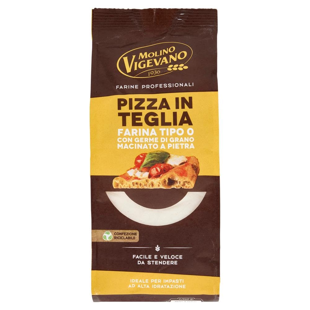 Italian Gourmet Farina professionale pizza in teglia Mehl Typ 0 12 x 500g