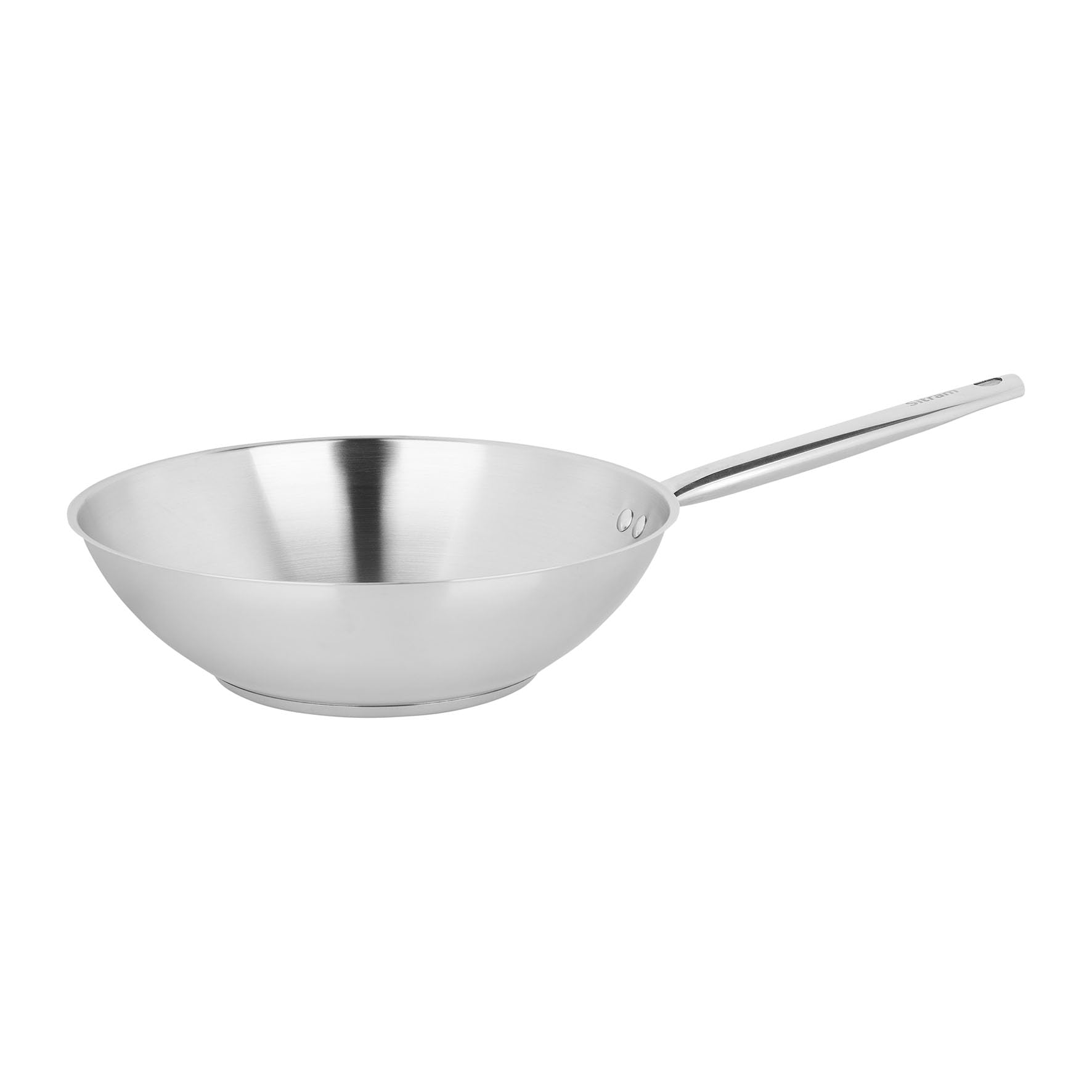 Sitram Triply Endurance, wok inox 28 cm, fond 3 couches
