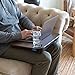 LAPGEAR Cup Holder Lap Desk with Device Ledge - Espresso Woodgrain - Fits up to 14 Inch Laptops - Style No. 46324