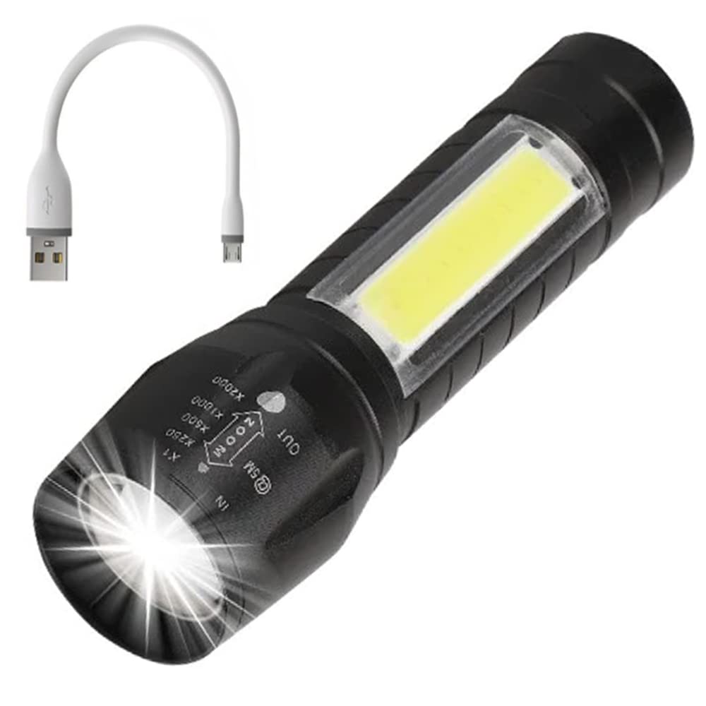 SMALLSUN Heavy Duty ZY-R911 Twin Mode LED Torch Flashlight with Charging Cable Full Metal Body Pocket Friendly (B0BRN5NJ6S) Amazon Price History, Amazon Price Tracker