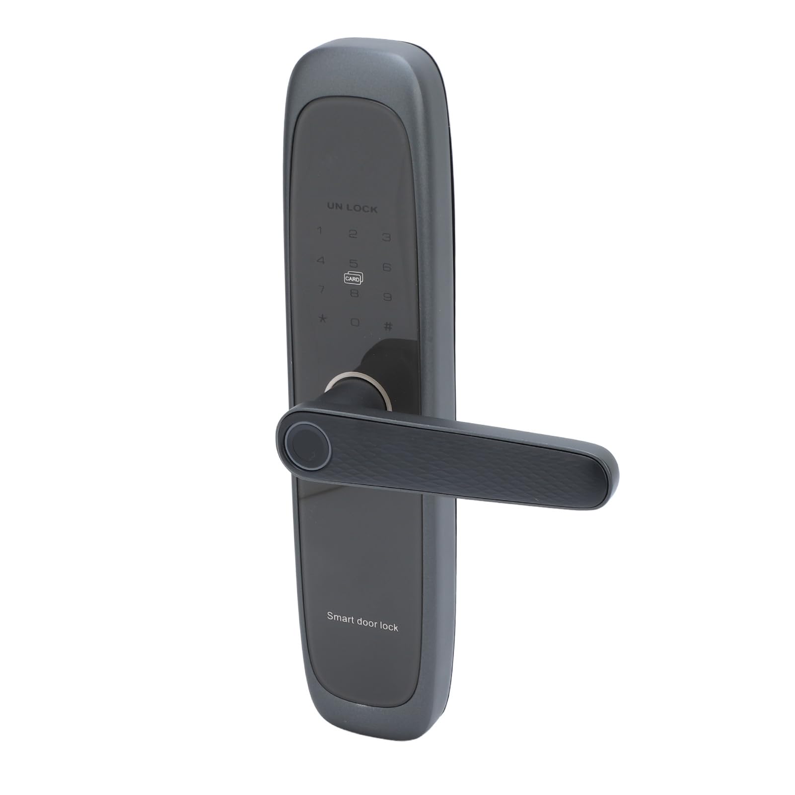 Tastiera con impronta digitale Serratura della maniglia della porta Serratura elettronica con ingresso senza chiave intelligente con controllo app Accesso di emergenza a sicurezza (6068)