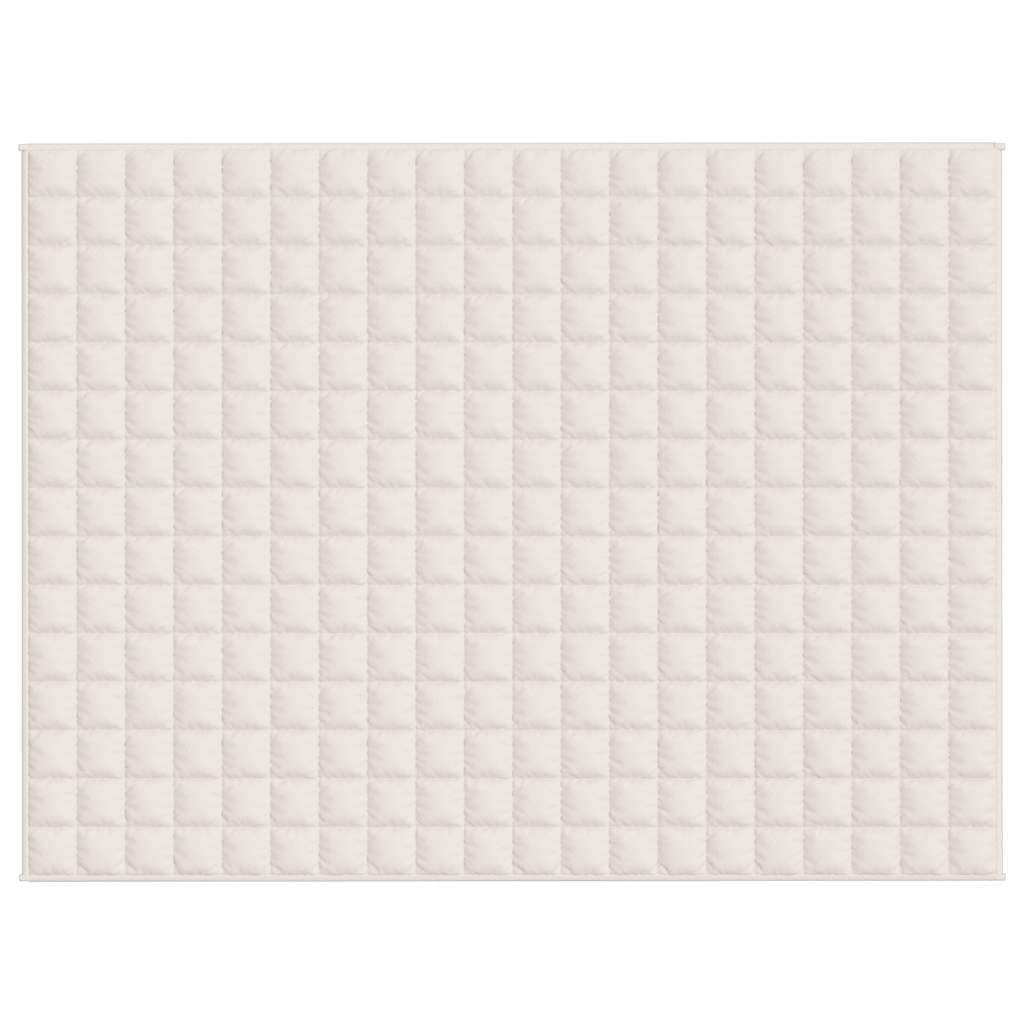 Coperta ponderata color crema chiaro, 150 x 200 cm, 7 kg