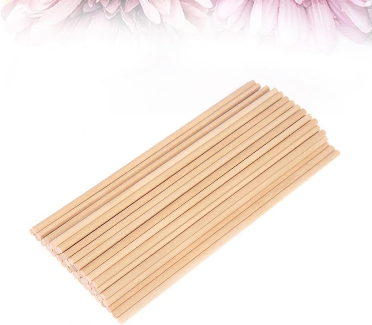 100pcs Wooden Round Dowel Rods for Craft Projects and Model Building image 4