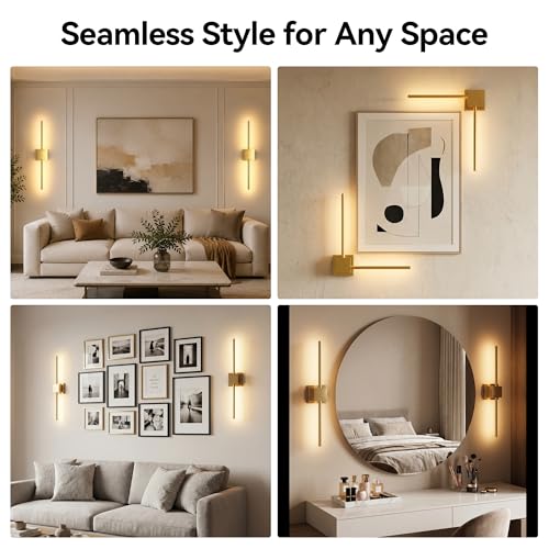 Image of Torchlet Battery Operated Wall Sconces Set of 2, Rechargeable Wall Lights