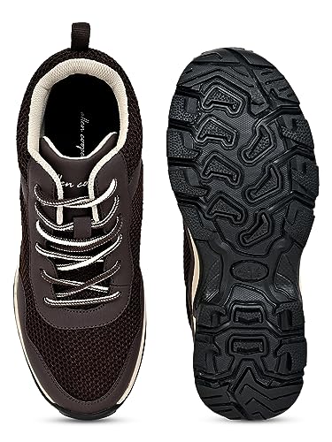 Image of Allen Cooper Men's Sports Trekking & Hiking,Biking,Walking Shoes with Rubber Outsole & Memory Foam Insole Lace-Up Shoes for Men's(ACSS-252|Black|Beige|LightGrey Size-6,7,8,9,10)