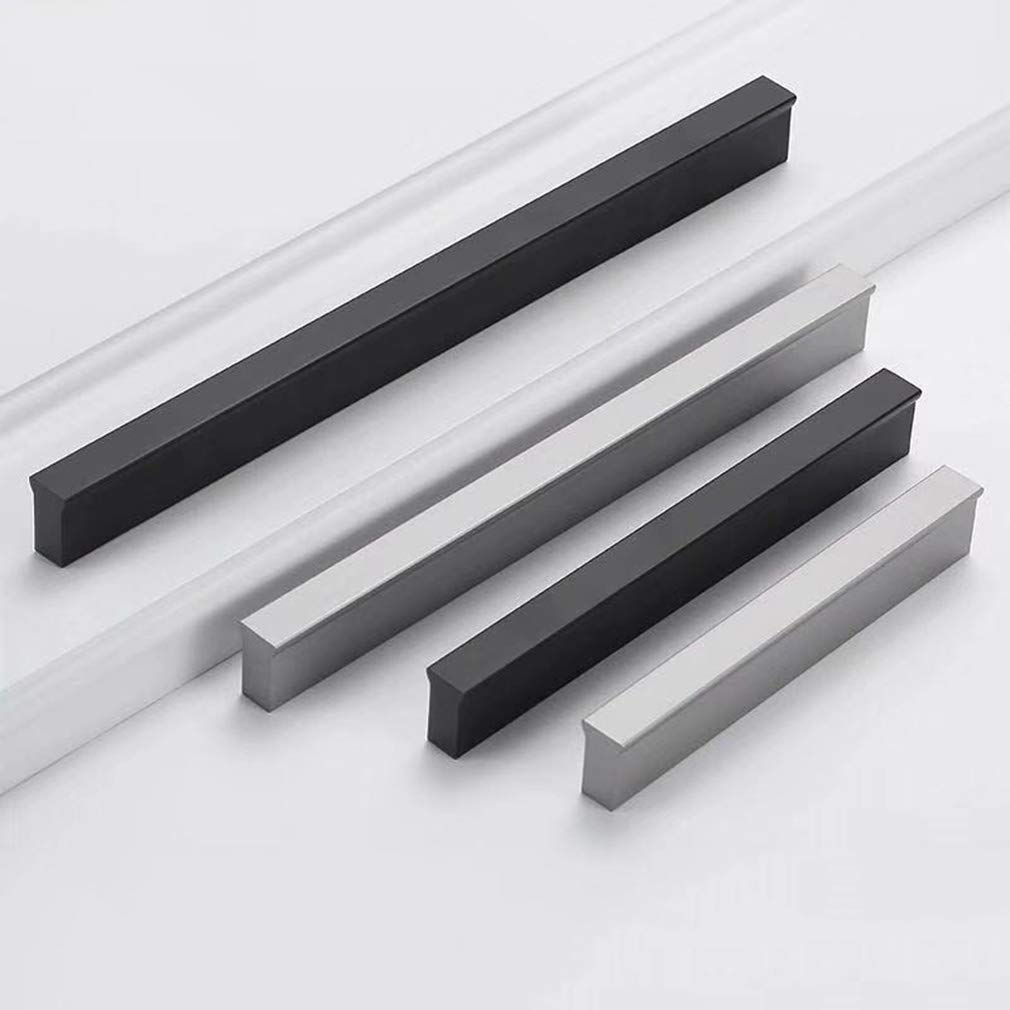 Uchwyt meblowy, uchwyt do szuflady, stop aluminium, nowoczesny, prosty do streamline, do kuchni, szafy na ubrania, komoda, uchwyt do mebli, 13 rozmiarów (środek otworu 960 mm, srebrny)
