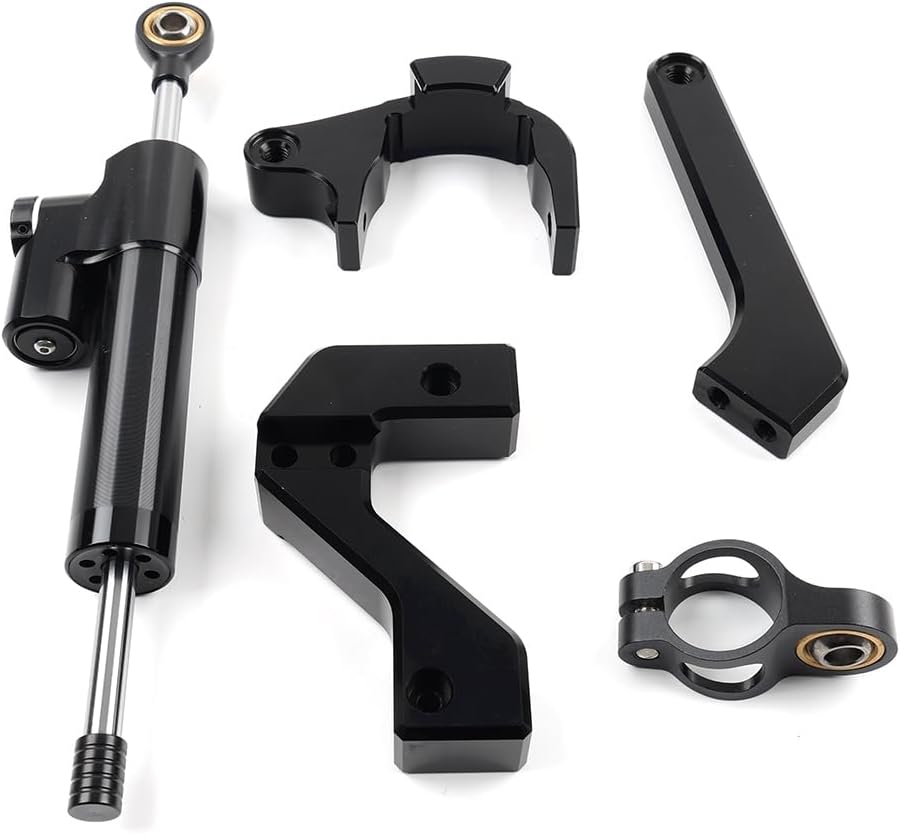 Liru Aluminum Electric Scooter Steering Bracket Damper Stabilizer Direction Glossy Black For VSETT 10+ Models Motorbike