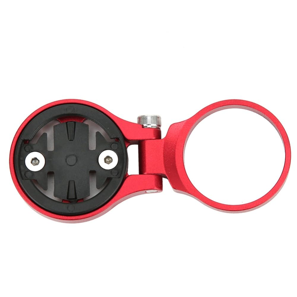 Chiffonade Adjustable Road Bike Computer Mount Aluminum Alloy Mount Accessories for Out Front Stem Handlebar Holder​(Red for Garmin)
