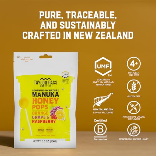 Taylor Pass Honey Mānuka Honey Pops UMF 10+ 13 unid. miniatura 3