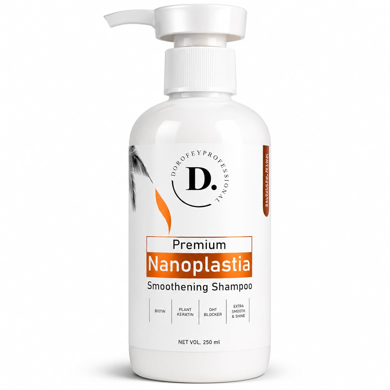 Dorofey Professional Premium Nanoplastia Smoothening Shampoo| Sulfate free, Paraben & Silicone free| For Smooth Straight Hair|Damage Repair 250ml|-image-32