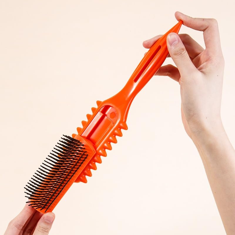 Curly Hair Styling Comb with Detachable Hairbrush