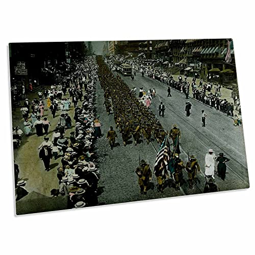 3dRose New York City Parade WWI 1918 - Pad para Escritorio
