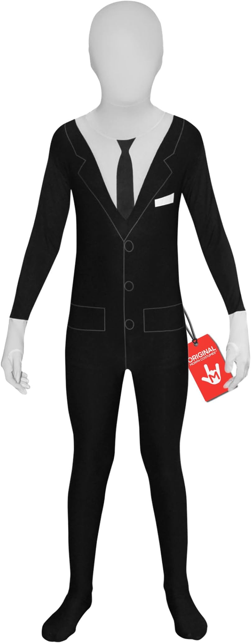 Morphsuits Slender Man Costume for Kids, Slenderman Costume Kids, Boys Slenderman Costumes