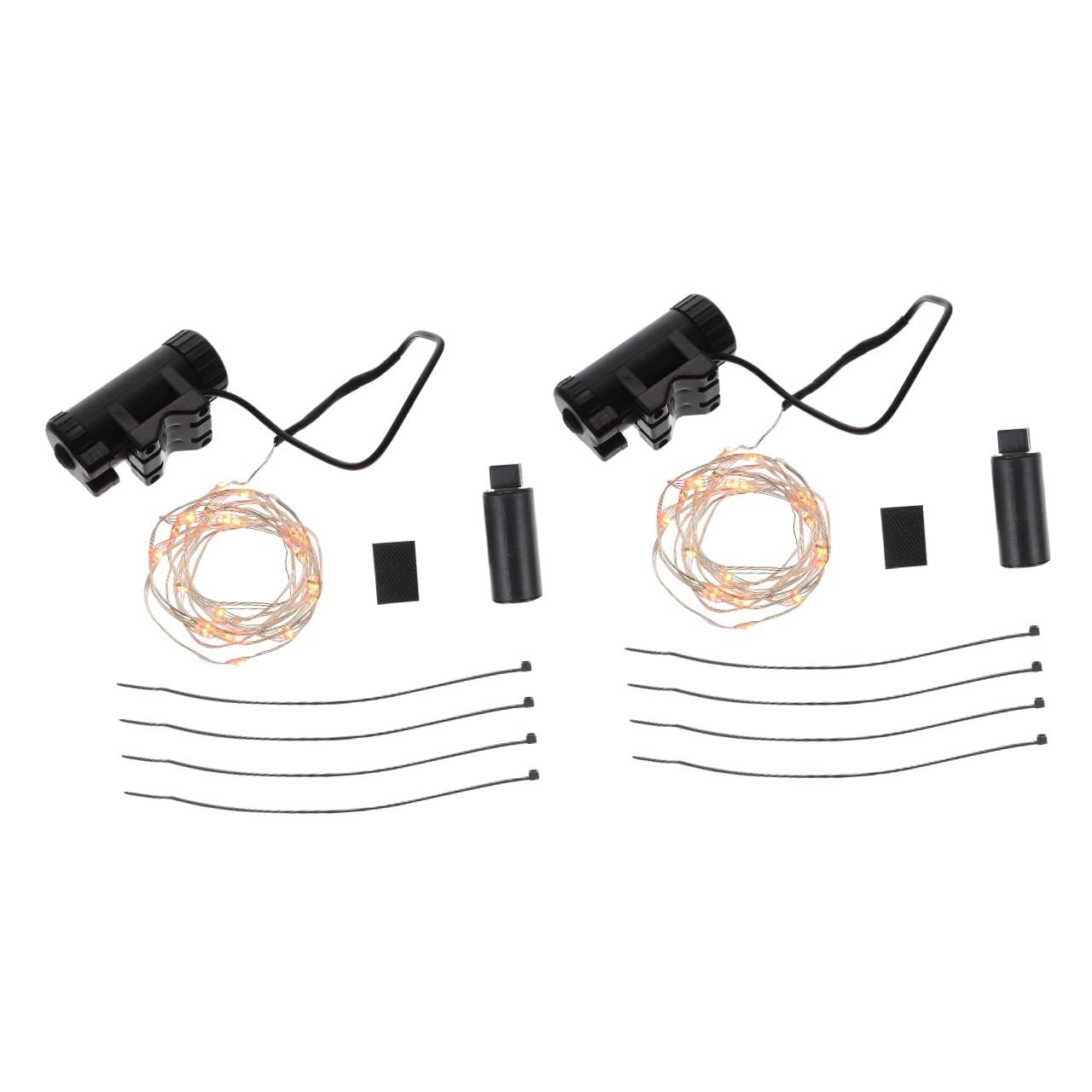 WOONEKY Lot De 2 Éclairages Décoratifs pour Roues De Vélo Éclairage De Sécurité À LED pour La Conduite De Nuit