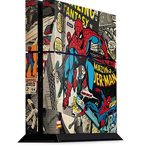 Skinit Decal Gaming Skin for PS4 Console - Officially Licensed Marvel/Disney Spider-Man Vintage Comic Design Skinit Decal Gaming Skin for PS4 Console - Officially Licensed Marvel/Disney Spider-Man Vintage Comic Design