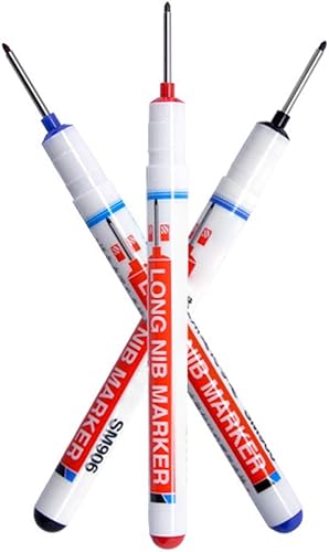 Miniatura 9 de CALIDAKA Rotulador de agujero profundo, 0.787 pulgadas de profundidad con punta larga, impermeable, marcadores de agujero profundo, multiusos,