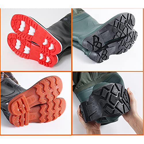 HGYJ Waterdichte waadbroek met laarzen, halflang eendelig vispak, licht ademend, uniseks. - Image 5