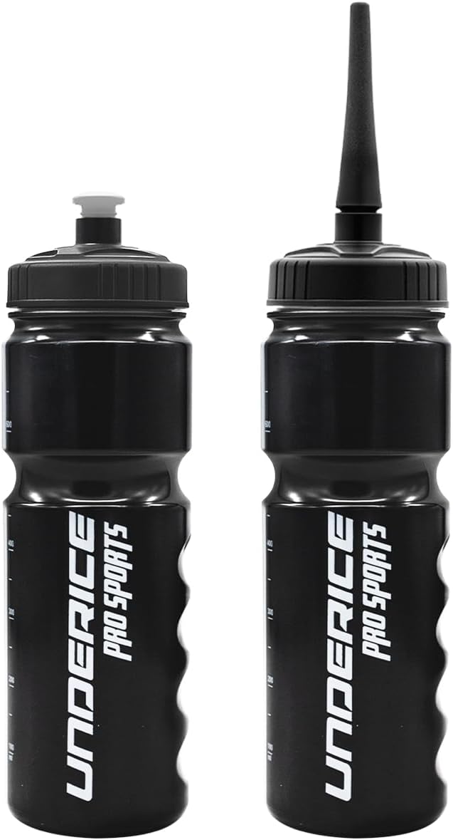 Paquete de 2 botellas de agua para bicicleta de 25.3 onzas, a prueba de fugas, para ciclismo y correr, con tapas de boquilla cortaslargas para