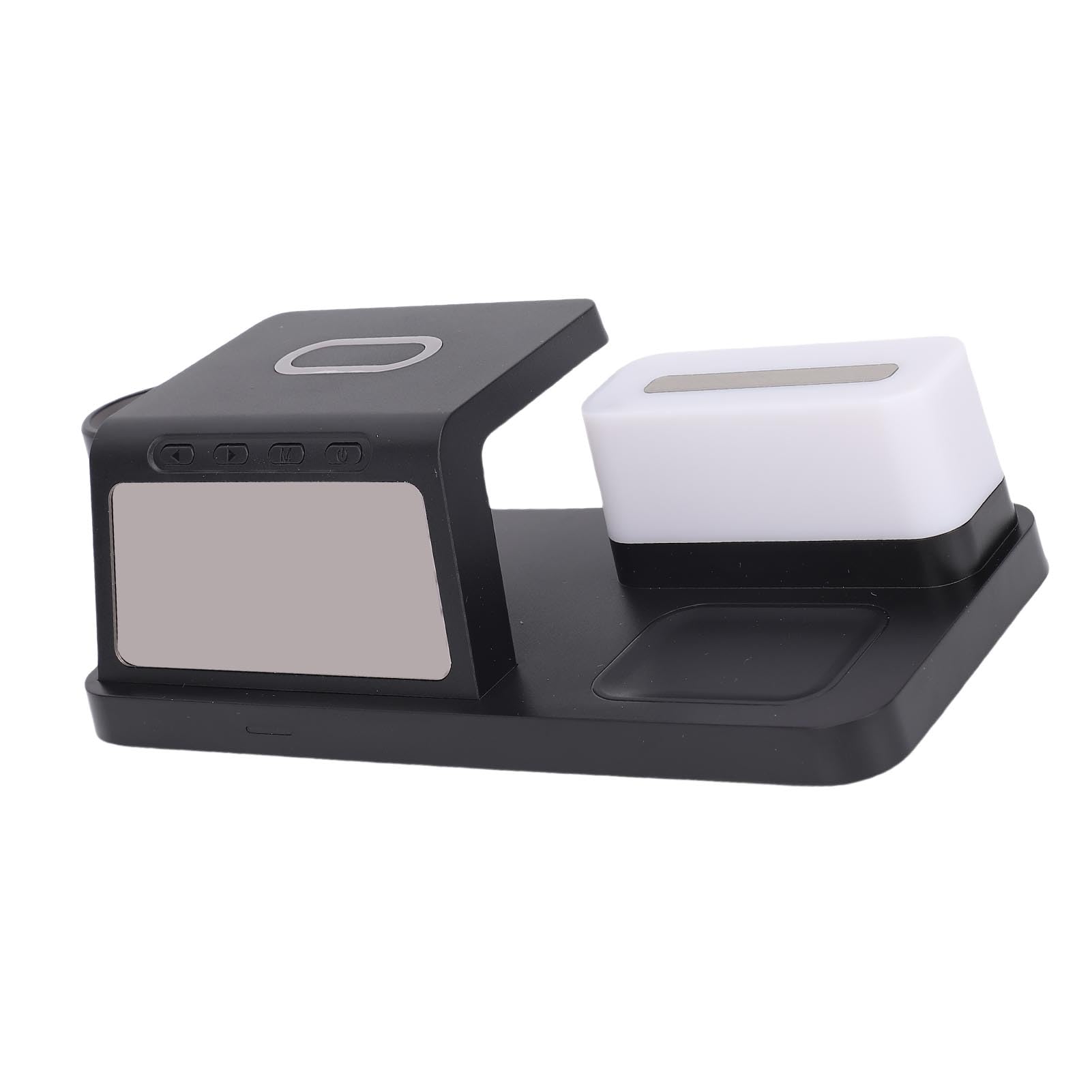 Cryfokt Stazione di Ricarica Wireless, Sveglia con Ricarica Rapida 15W