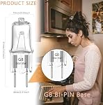 Ampoule légère halogène pour GE Four à micro-ondes - Samsung Elite Maytag sur la gamme de fourre-tout Micro-ondes, Ampoule pour GE Micro-ondes,35W Remplace WB25X10019, Lumière de nuit de la cuisine