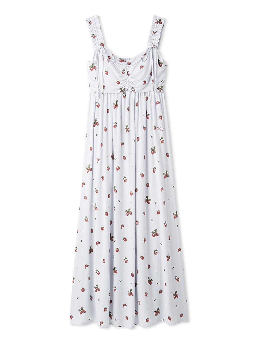 Amazon.co.jp: [ジェラート ピケ] いちご柄カップインキャミワンピース