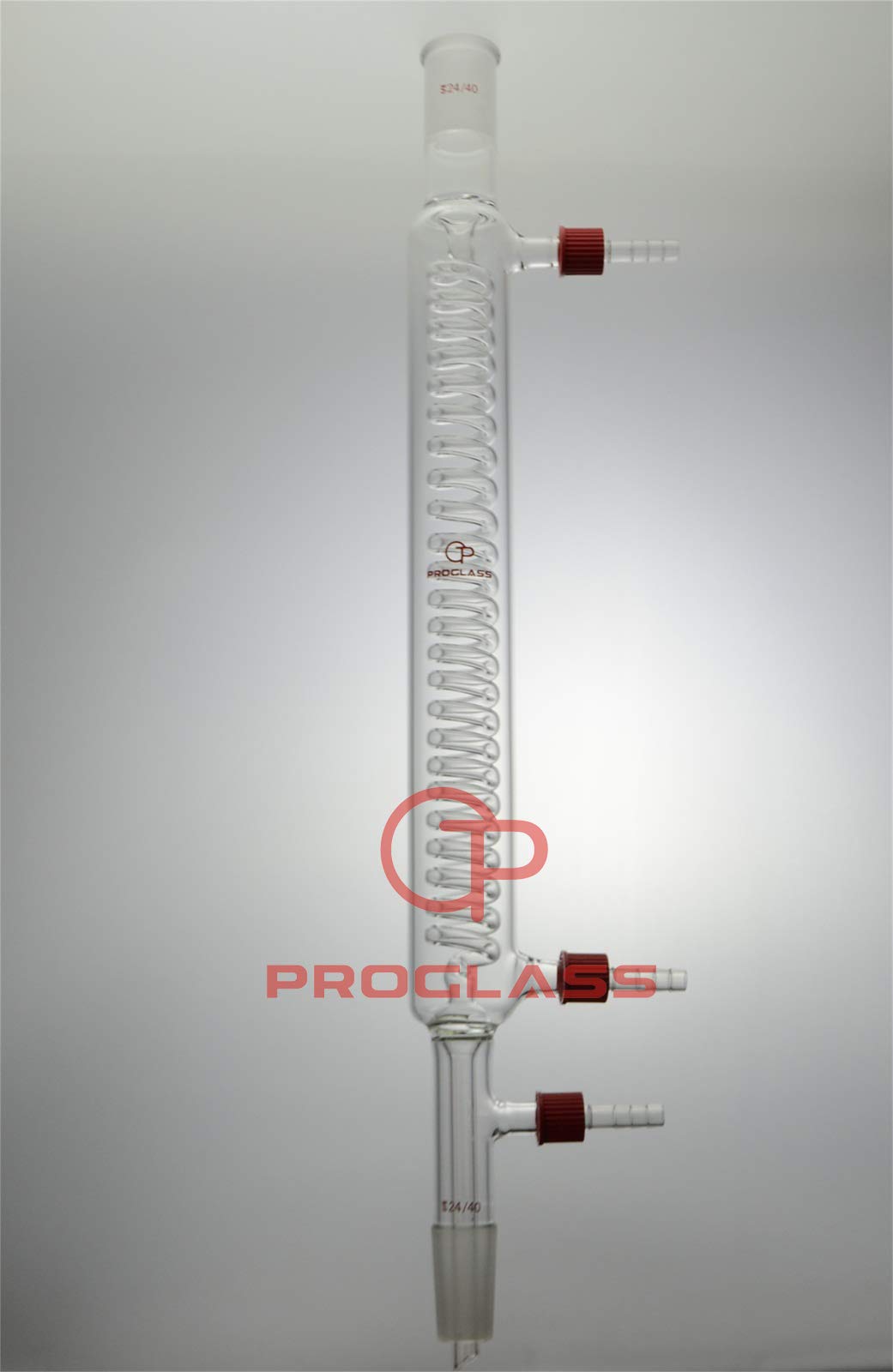 Proglass 300mm Graham Condenser with Vacuum Hose Connector,24/40 Joint