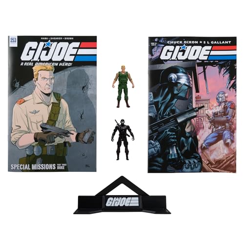 Image of McFarlane Toys - G.I. Joe Page Punchers 2pk Duke and Snake Eyes 3in Action Figures with 2 Comics