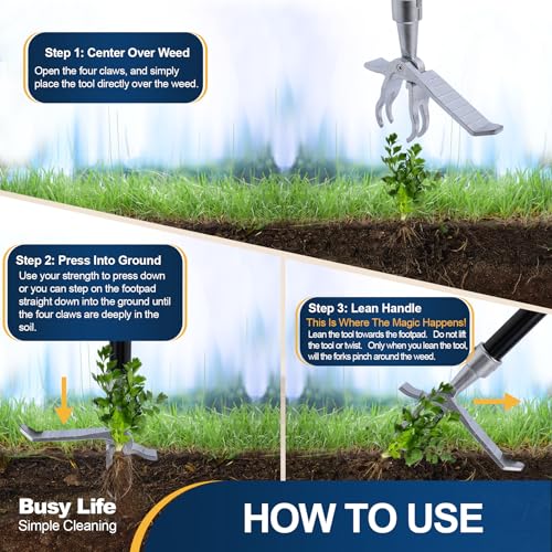 Image of Yocada Weed Puller Tool Stand Up Weed Remover Tool 62.59 inch