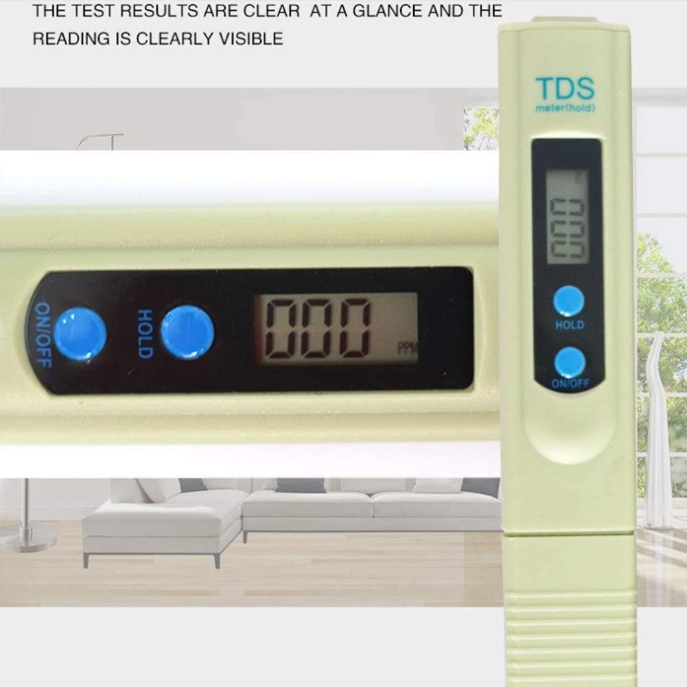5 Stück pH-Messgerät, digitaler pH-Tester/Wasserqualität, TDS-Tester für Trinkwasser, Schwimmbäder, Aquarien, Hydrokultur, LCD-Display, automatische Kalibrierfunktion