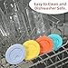 4 Pcs Silicone Lid Fit for Netany 16OZ Drinking Glass Cups with a diameter of 2.3