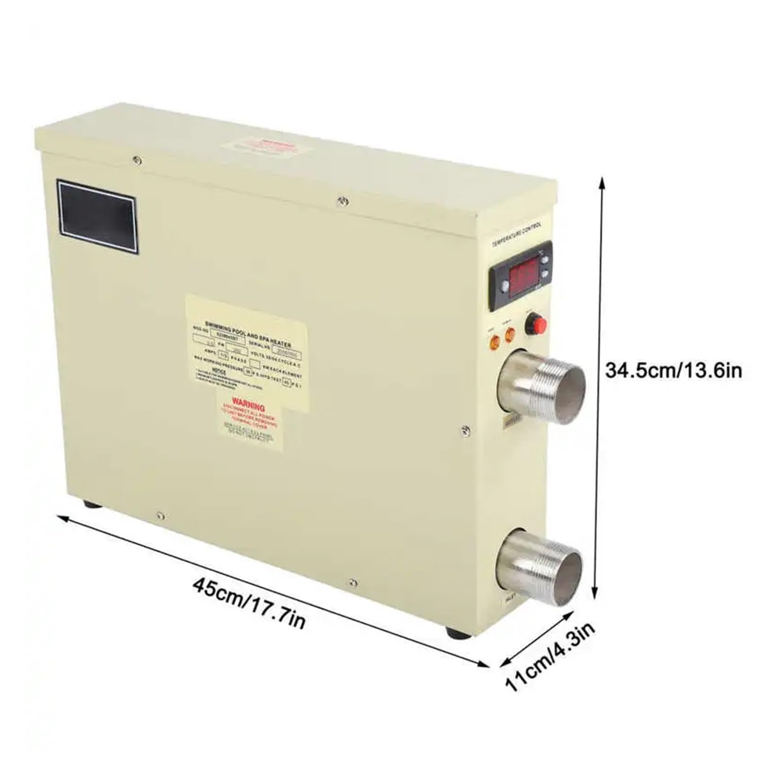 Calentador de piscina Calentador de temperatura constante for baño 5, kW, calentador eléctrico for piscina, equipo termostato, máquina calentamiento for circulación agua Bomba de calor para piscina