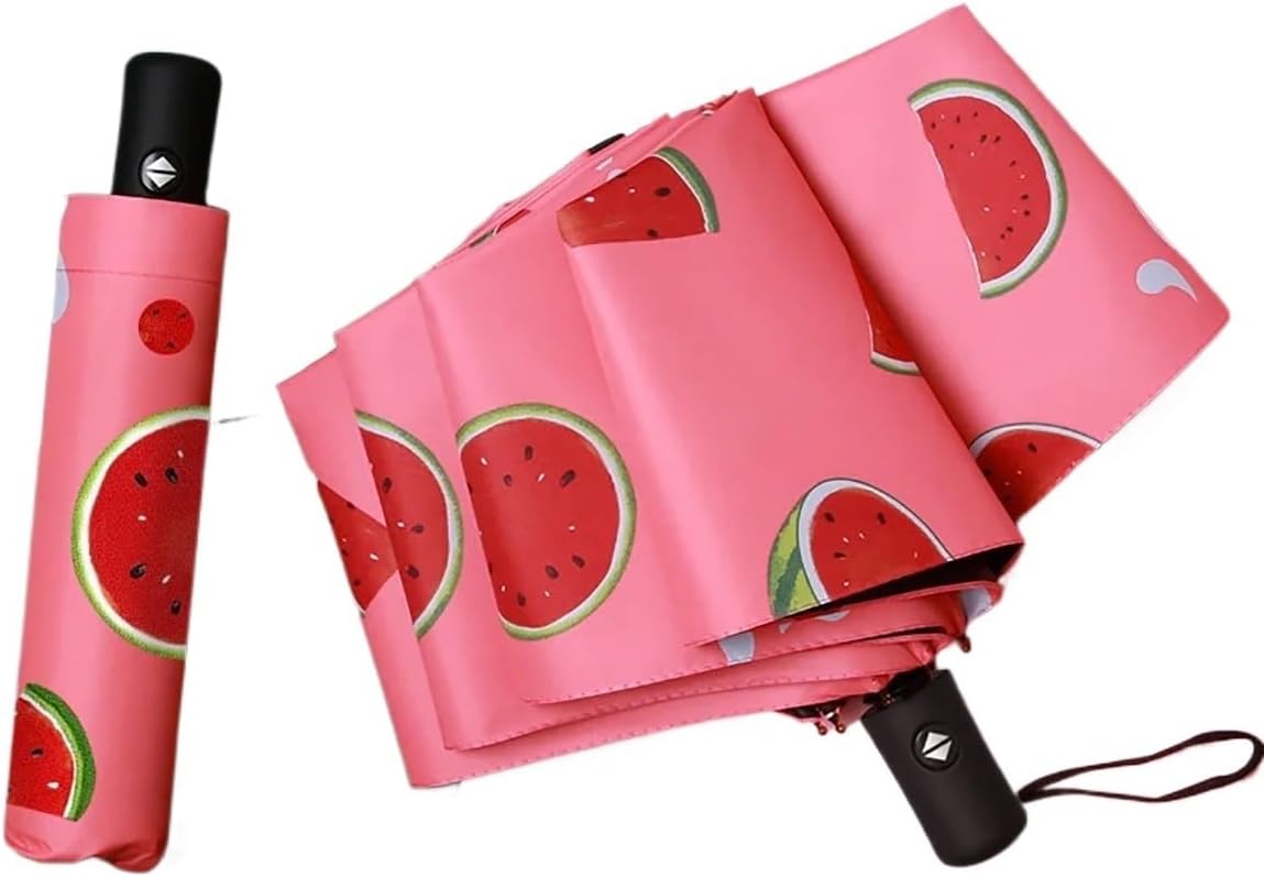 Fruit Umbrella Folding Fully Automatic Wind and Rain Dual-use Male and Female Student Korean Version Sun