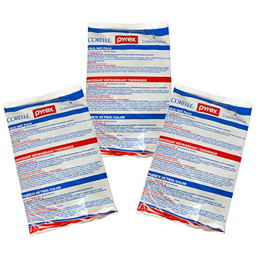 Pyrex Portables Large 11" x 7" Hot/Cold Pack - 3 Pack