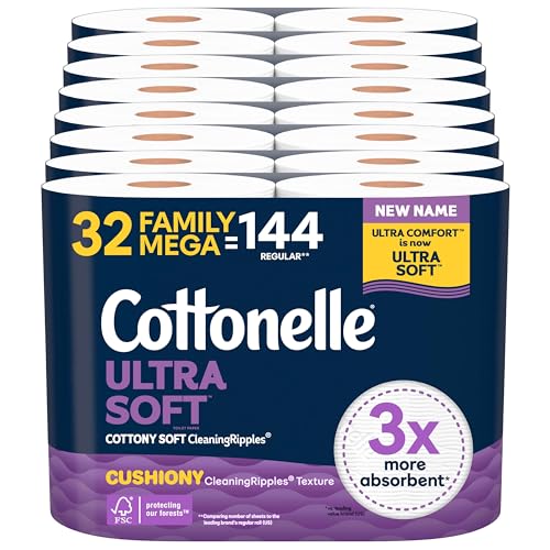 25% coupon - Cottonelle Ultra Comfort Toilet Paper, 32 Family Mega = 144 reg. Rolls
