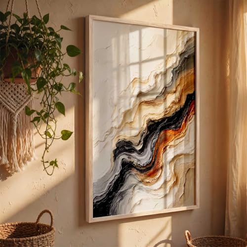 Image of kotart Aesthetic Art Home Decoration Painting | Paintings With Frame For Living Room Bed Room Hotel Wall Decor Digital Reprint (14X20 inch)