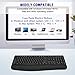 Loigys Wireless Keyboard, 2.4G Full-Sized Ergonomic Wireless Computer Keyboard with Wrist Rest for Windows, Mac OS Laptop/PC/Desktop/Notebook (Black)