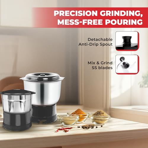 Image of Maharaja Whiteline Odacio Pro Juicer Mixer Grinder With 3 Versatile Jars || 500 Watt || Food Grade Safe || 2 Year Warranty || Black and White