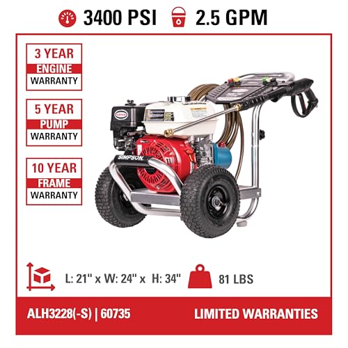 Simpson 3400 PSI Commercial Pressure Washer