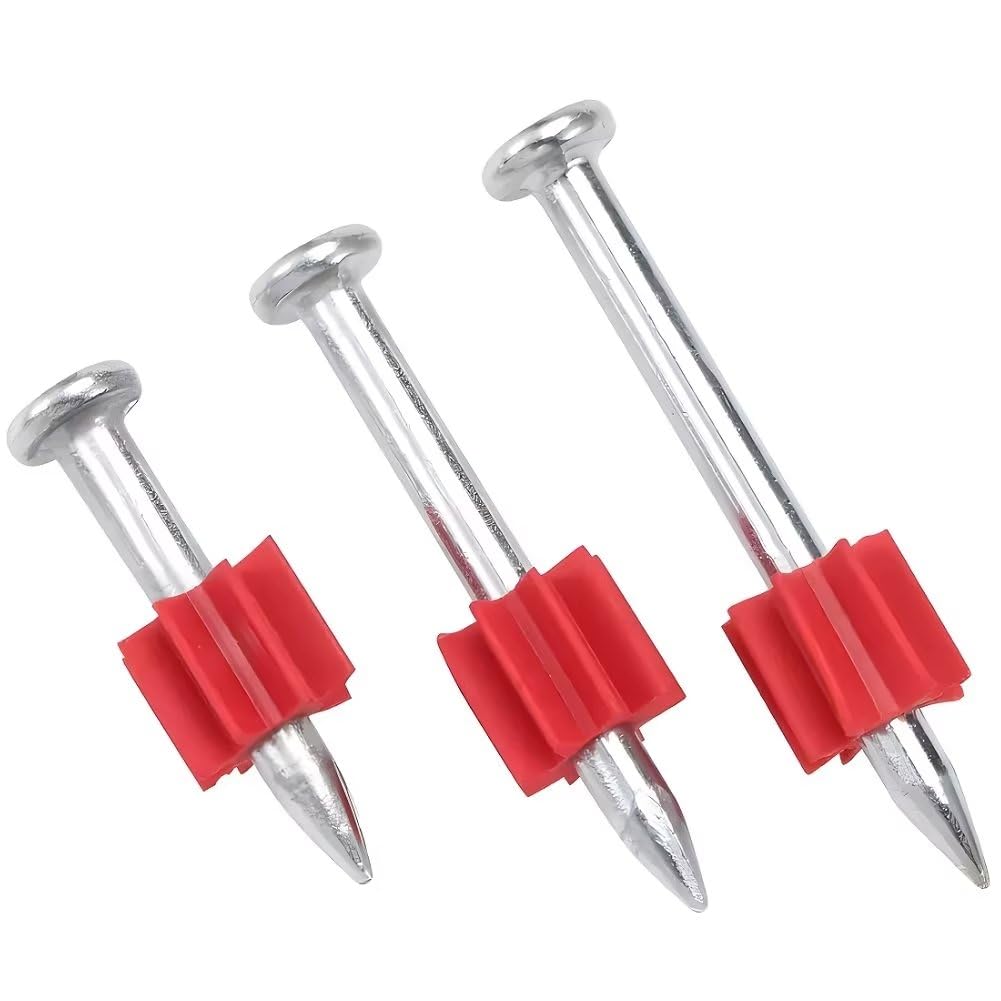 Clavos Para Hormigón M3.5x32mm – 50 Piezas De Acero Endurecido, Con Cabeza Cónica Y Mango Estriado