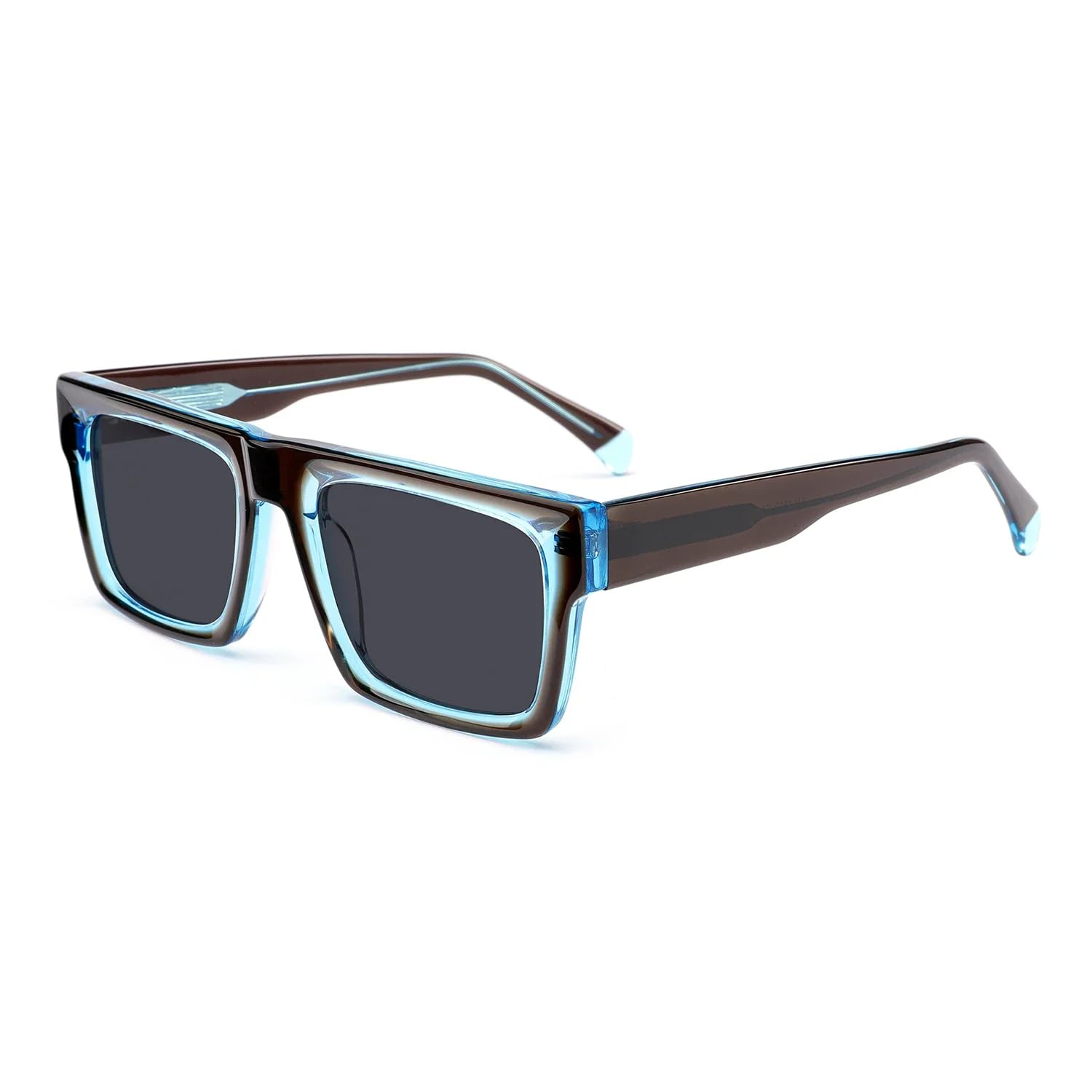 Lunettes de soleil en acétate faites à la main, verres Tac polarisés UV400
