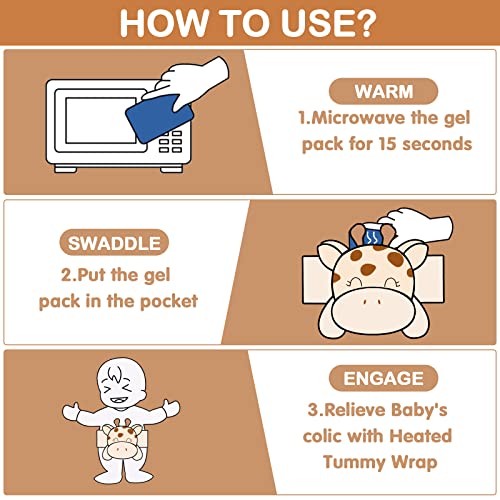 image for Baby Colic, Gas and Upset Stomach Relief - Heigoeost Newborns Heating 