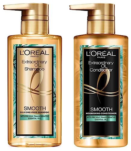 Image of L'Oreal Paris Extraordinary Oil Smooth Shampoo 440ml with Conditioner 440ml Free