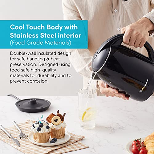 Elite-Gourmet-EKT1821-18L-Double-Wall-Insulated-Cool-Touch-1500W-Kettle-wStainless-Steel-Interior-Lid-360-Swivel-Base-for-Cord-Free-Serving-Power-On-Lever-Auto-Shut-Off-Boil-Dry-Black Elite Gourmet EKT1821 18L Double Wall Insulated Cool Touch 1500W Kettle wStainless Steel Interior Lid 360 Swivel Base for Cord Free Serving Power On Lever Auto Shut Off Boil Dry Black