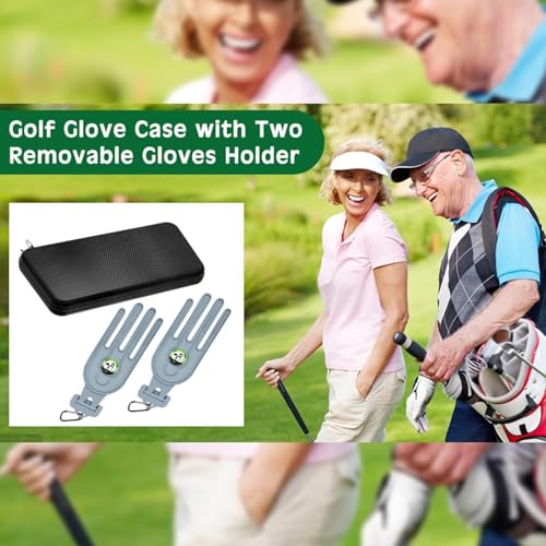 Estuche rígido para guantes de golf y organizador portátil antihumedad 5