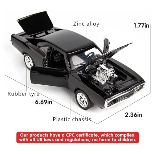 Image of Metal Pull Back Diecast Car 1:32 Fast & Furious 8 Pull Back Car Model with Sound Light Boys Gifts Toys for Kids【Pack of 1】,multicolor