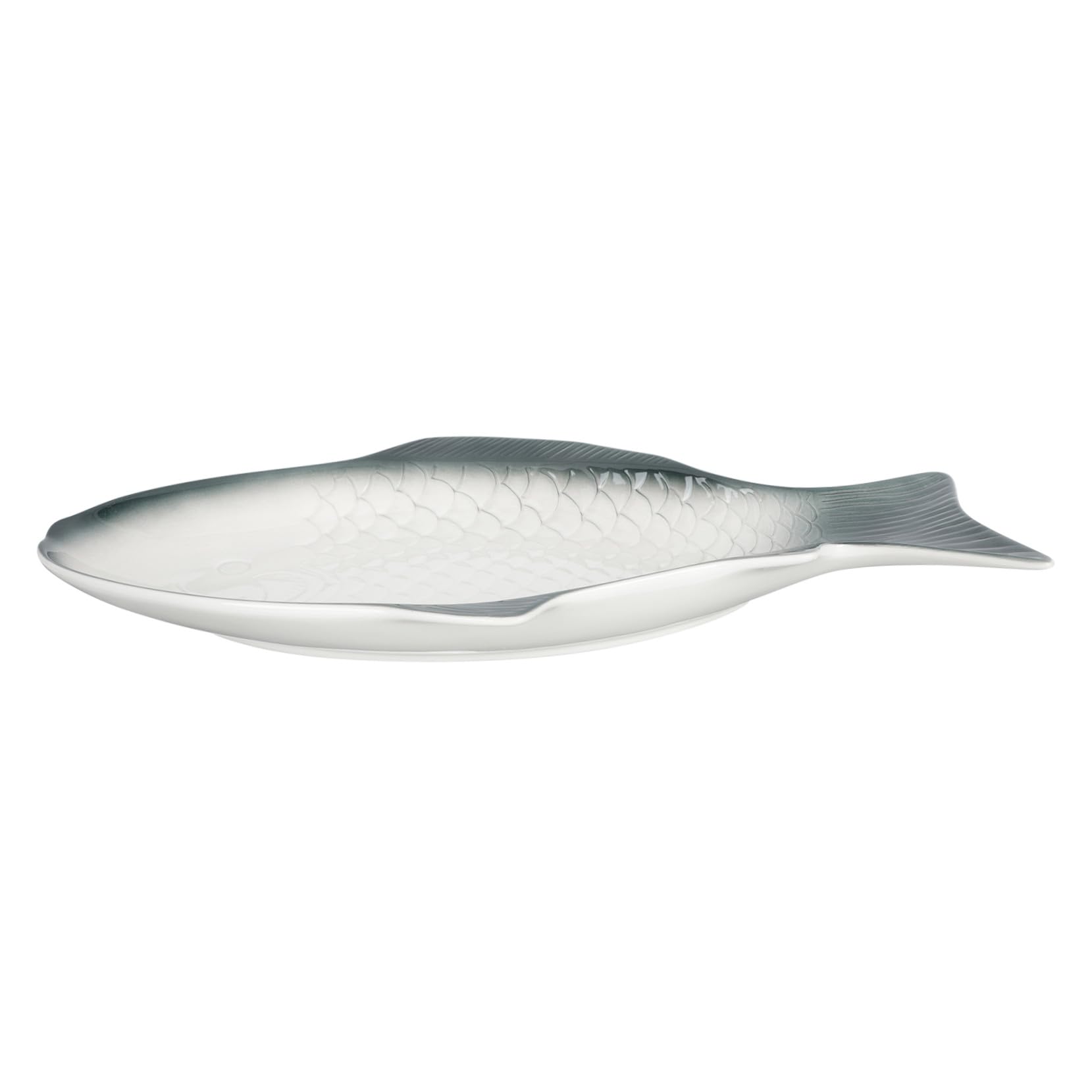 Bandeja Decorativa para Pescado de Cerámica Forma de Pez, Plato al Vapor Elegante y Delicado para Servir Aperitivos Hogar