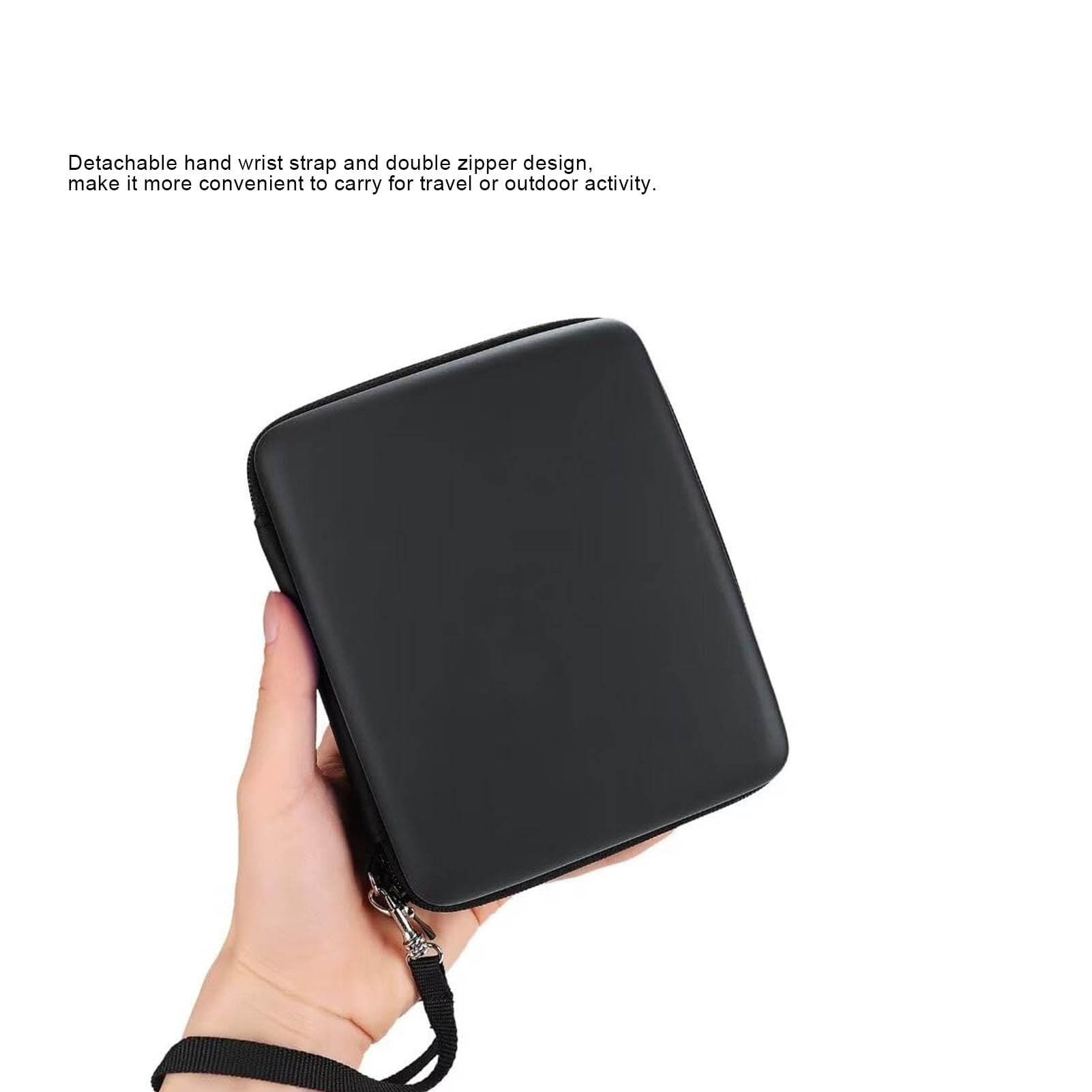Custodia da Viaggio per Console per Carte da Gioco per Console 2DS e Altri Accessori, con 8 Supporti per Carte da Gioco (BLACK)